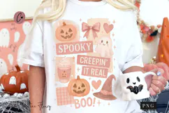 Girly Halloween Collage PNG | Halloween PNG Product Image 1