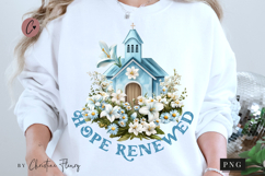 Easter Hope Renewed PNG, Christian PNG Product Image 1