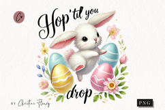 Hop Till You Drop Easter PNG | Easter PNG Product Image 1