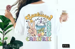 Retro Sunkissed And Carefree PNG | Summer PNG Product Image 1