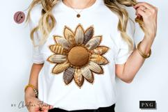 Sunflower Patchwork PNG Product Image 1