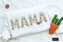 Faux Crochet Mama Nana Mimi Gigi PNG | Spring PNG Product Image 2