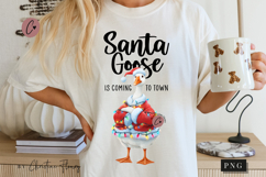 Funny Santa Goose PNG Product Image 1