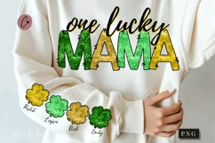 Sequin One lucky Mama Sleeve PNG | St Patrick's PNG Product Image 1