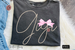 Coquette Pearl Gigi PNG Design | Mothers Day PNG Product Image 1