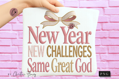 Faux Embroidery Happy New Years PNG - 4 Designs Product Image 3