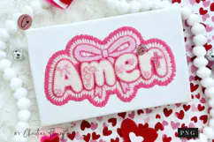 Faux Yarn Christian Easter Amen PNG | Easter Png Product Image 1