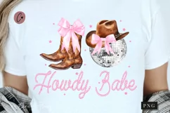 Howdy Babe Coquette Disco Girly PNG | Coquette PNG Product Image 1