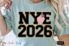 Preppy Girly New Years PNG Faux Latch Hook - 4 Designs Product Image 3
