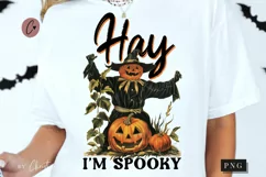 Vintage Hay I'm Spooky PNG | Halloween PNG Product Image 1