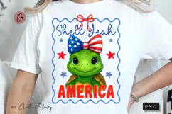 Shell Yeah America Funny PNG | 4th Of July PNG Product Image 1