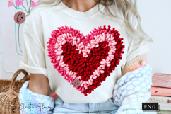 Latch Hook Yarn Valentine Heart PNG Product Image 1