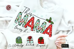 This Mama Loves Her Blessings PNG | Christmas PNG Product Image 1