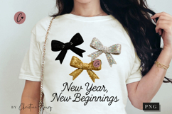 Golden Happy New Year PNG - 4 Designs Product Image 3
