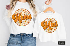 Matching Retro Fall Mama Mini PNG Product Image 1
