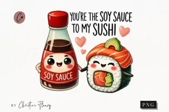 Soy Sauce To My Sushi Funny Valentine Png Product Image 1