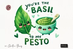 Basil To My Pesto Funny Valentine Png Product Image 1