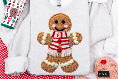 Gingerbread Man Latch Hook Crochet PNG Product Image 1
