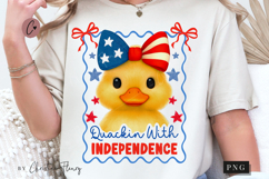 Quackin With Independence Funny PNG | 4th Of July PNG Product Image 1