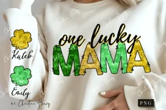 Sequin One lucky Mama Sleeve PNG | St Patrick's PNG Product Image 2