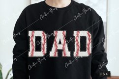 Baseball Chenille Dad PNG | Baseball PNG Product Image 2