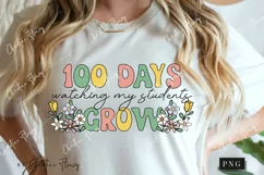 100 Days Of Watching My Students Grow PNG | School PNG Product Image 2