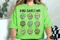 Shamrock God Says I Am PNG | St Patrick's PNG Product Image 2