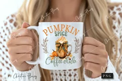 Pumpkin Spice Coffee Club PNG | Fall PNG Product Image 2