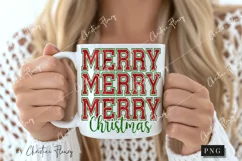 Glitter Merry Christmas PNG | Christmas Glitter PNG Product Image 2
