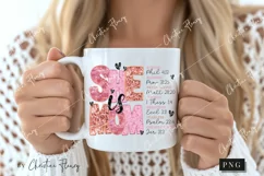 Faux Sequins She is Mom PNG | Christian PNG Product Image 2