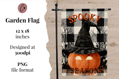 Jack O Lantern Halloween Garden Flag Sublimation Design Product Image 6