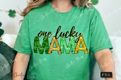 Sequin One lucky Mama Sleeve PNG | St Patrick's PNG Product Image 3