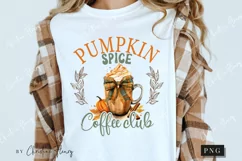 Pumpkin Spice Coffee Club PNG | Fall PNG Product Image 3