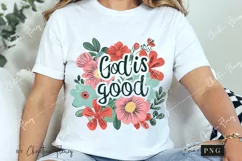 Flower God Is Good PNG | Christian PNG Product Image 3