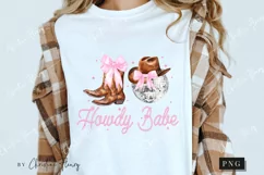 Howdy Babe Coquette Disco Girly PNG | Coquette PNG Product Image 3
