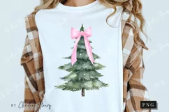Coquette Pink Christmas Tree PNG | Christmas PNG Product Image 3