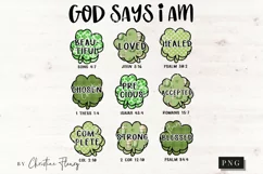 Shamrock God Says I Am PNG | St Patrick's PNG Product Image 4