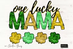 Sequin One lucky Mama Sleeve PNG | St Patrick's PNG Product Image 4