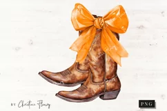 Coquette Cowboy Boots PNG | Coquette PNG Product Image 1