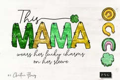 This Mama Wears Her Lucky Charms On Her Sleeve PNG Product Image 4
