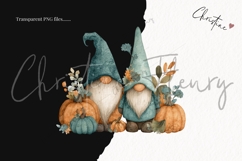 Teal Fall Gnomes Clipart Bundle Product Image 3