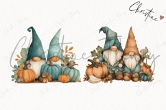 Teal Fall Gnomes Clipart Bundle Product Image 6