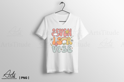 Groovy 7th Birthday PNG - Seven is a Vibe Retro Sublimation Product Image 2