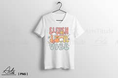 Groovy 11th Birthday PNG, Eleven is a Vibe Retro Sublimation Product Image 2