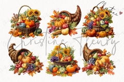 Thanksgiving Harvest Clipart Bundle Product Image 4