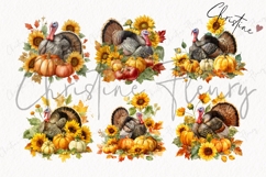 Thanksgiving Turkey Clipart Bundle Product Image 5