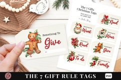 Seven Gift Rule Christmas Gift Tags Printable Product Image 1