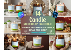 Candle mockup bundle Product Image 1