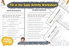 Fill in the Gaps Activity Worksheet Product Image 1