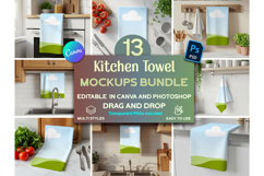 Kitchen Towel Mockup Bundle Product Image 1